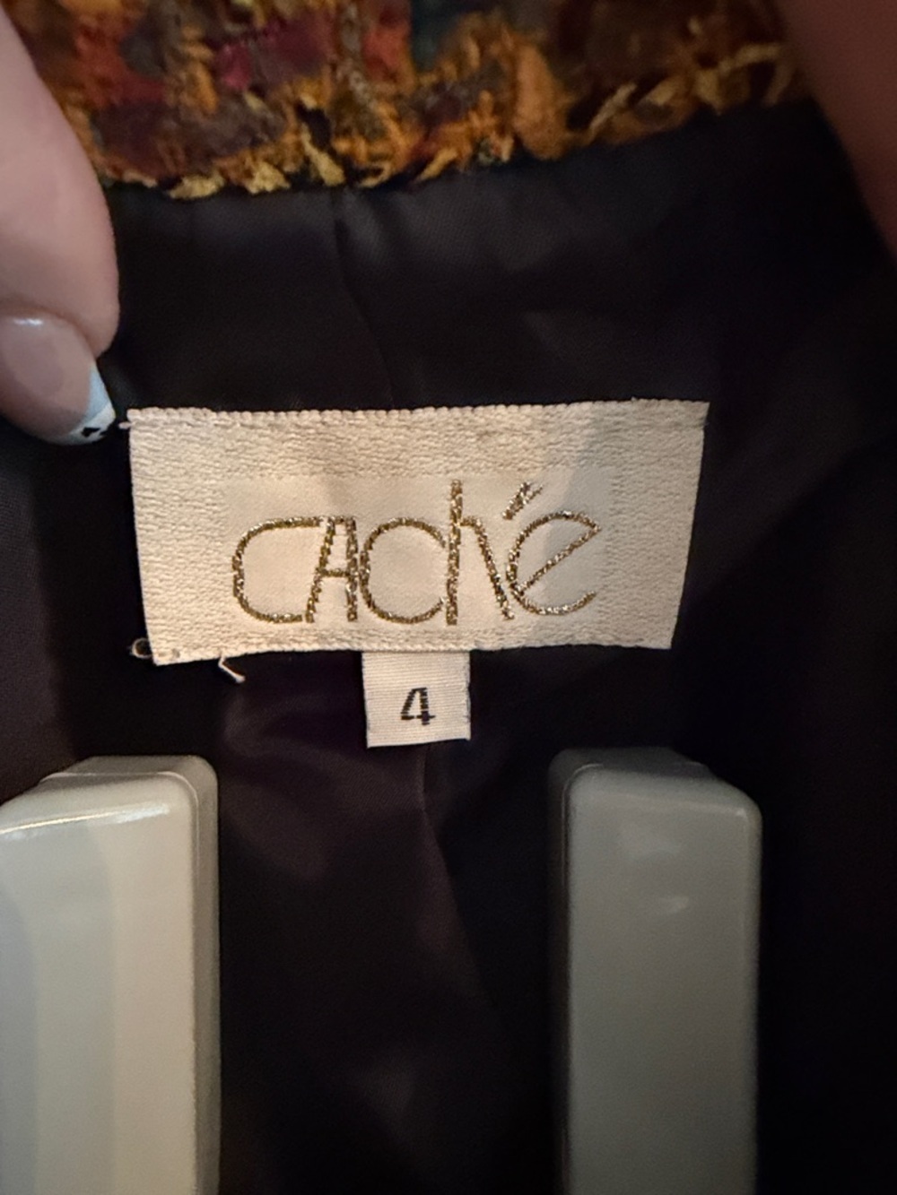 Cache Cropped Tweed Blazer lookin all Chic like Cher in Clueless! - Picture 2 of 10